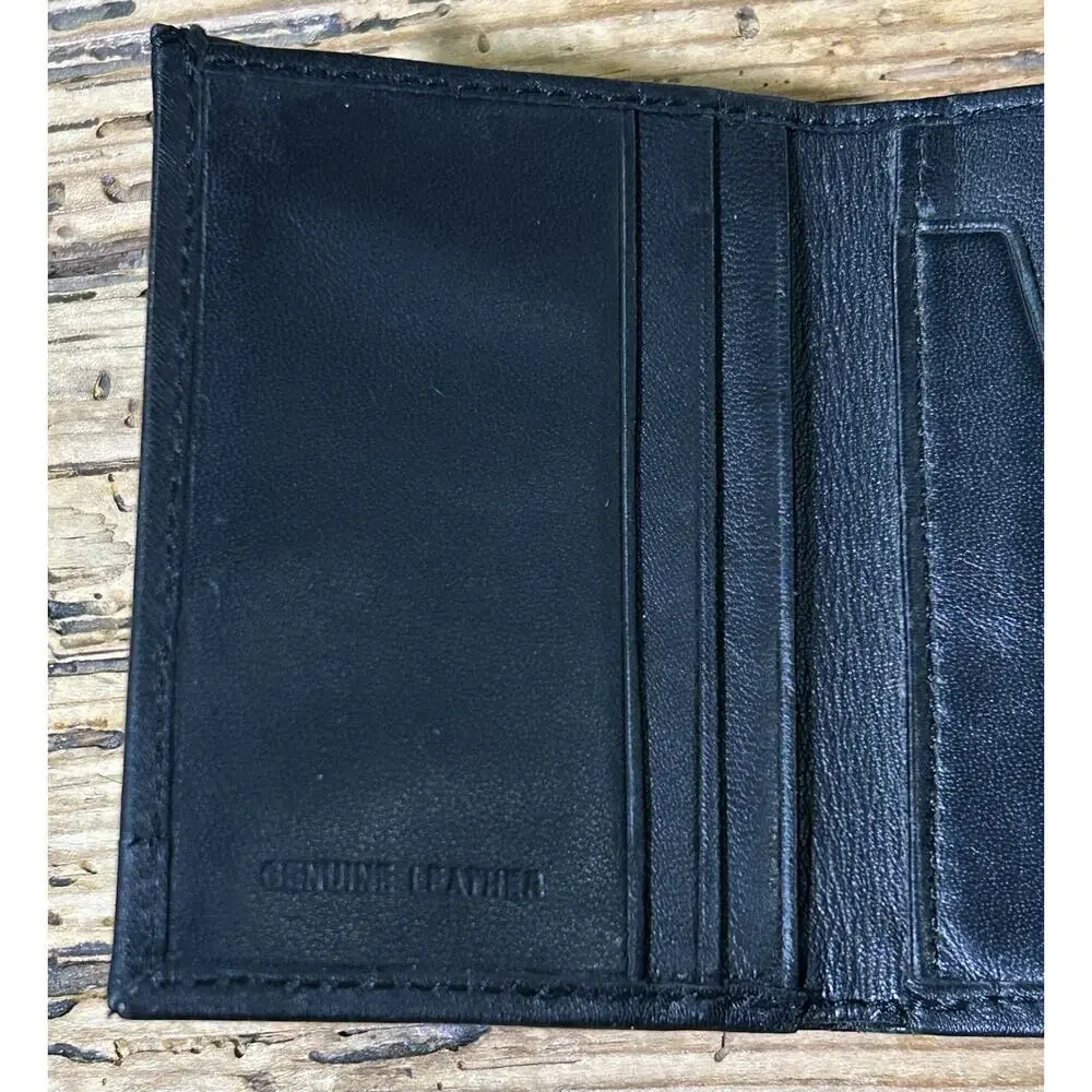 APT. 9 Men’s Black Genuine Leather Card Wallet - NEW￼